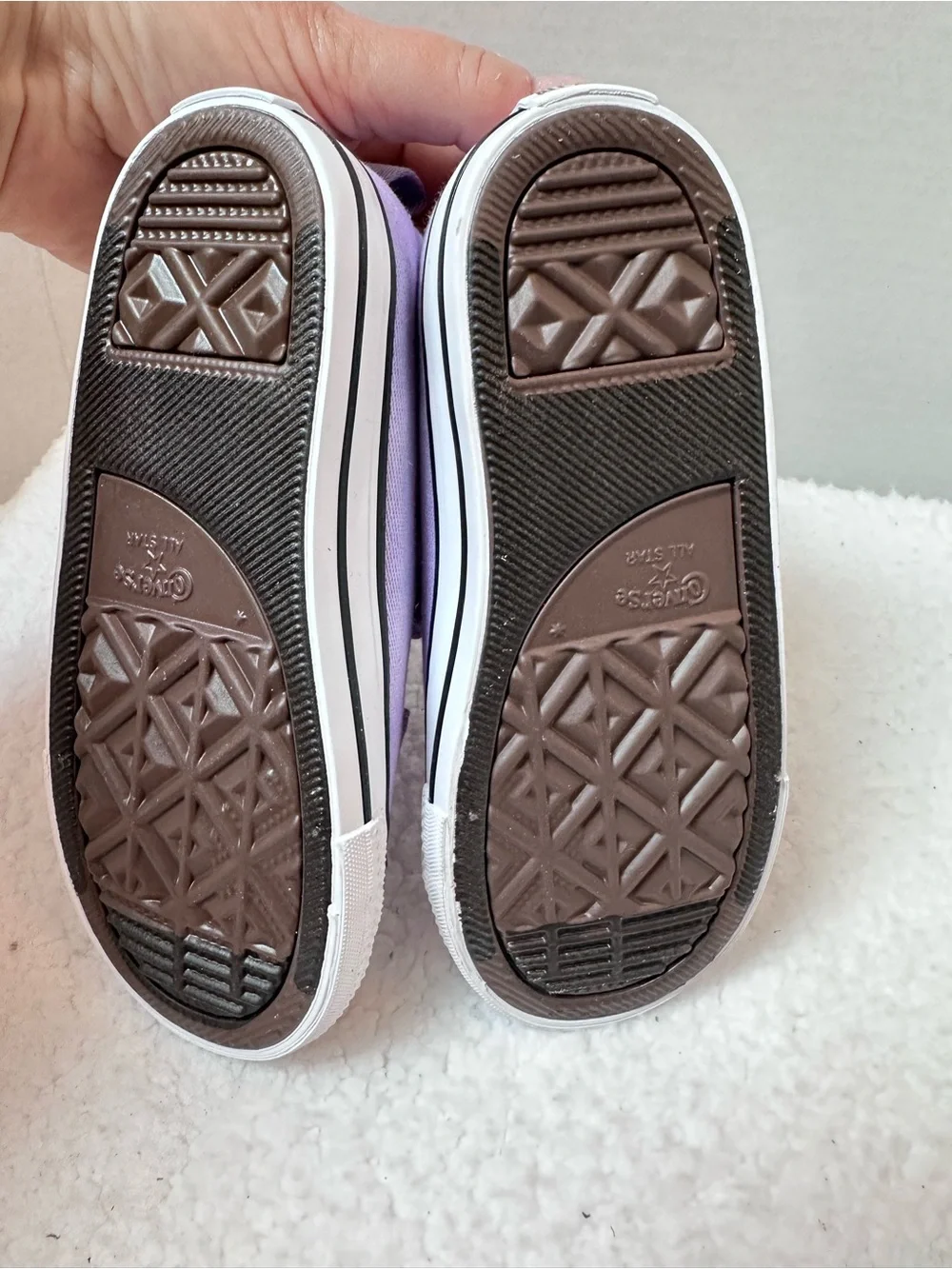 Girl’s Purple Converse Sneakers